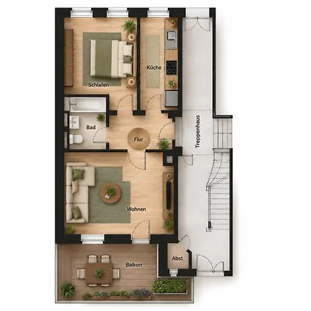 Apartment - Garten - Balkon - 10 Min Zum Zentrum *
